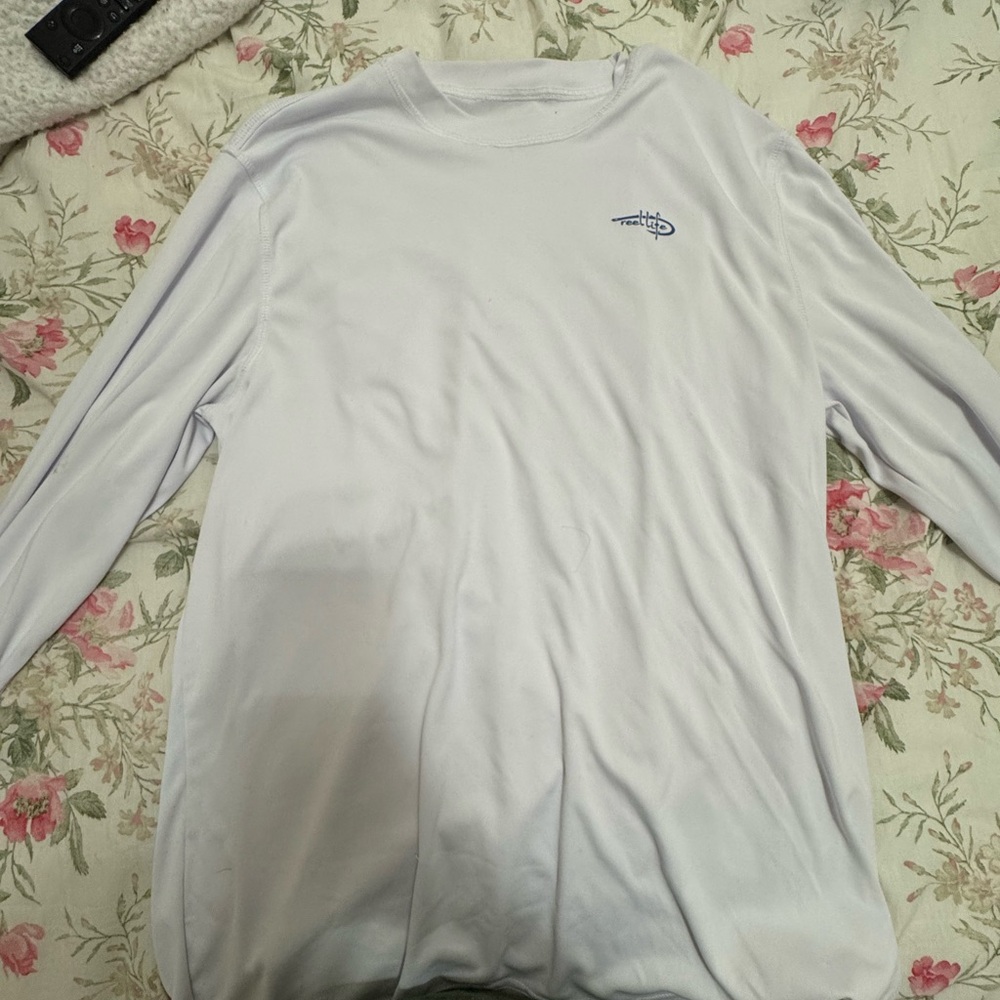 Men's White Long Sleeve Tee